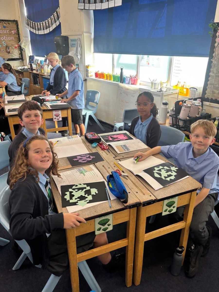 An art lesson at Boldmere Junior School