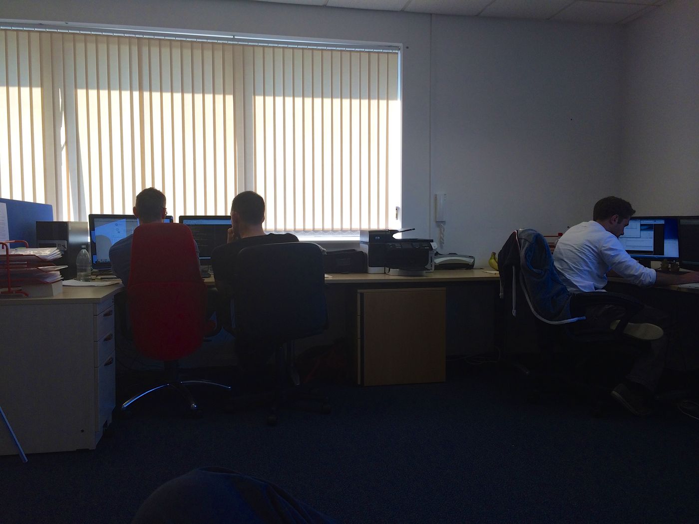 Two offices, fourteen people, 2015