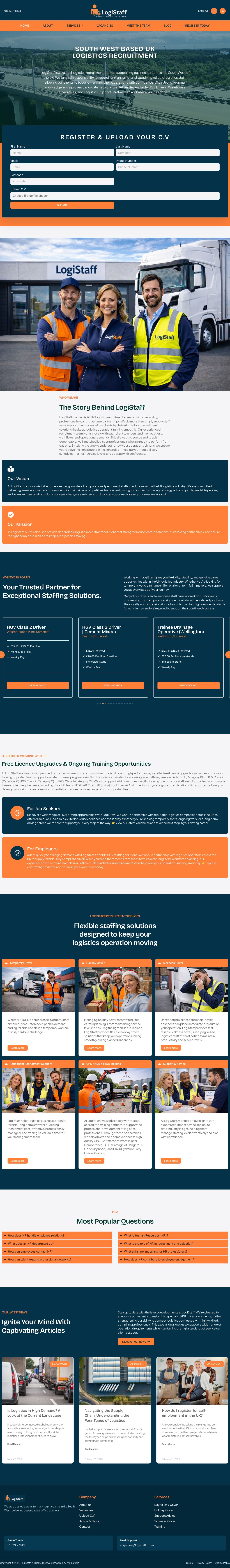 LogiStaff website designed and built by Mediatopia