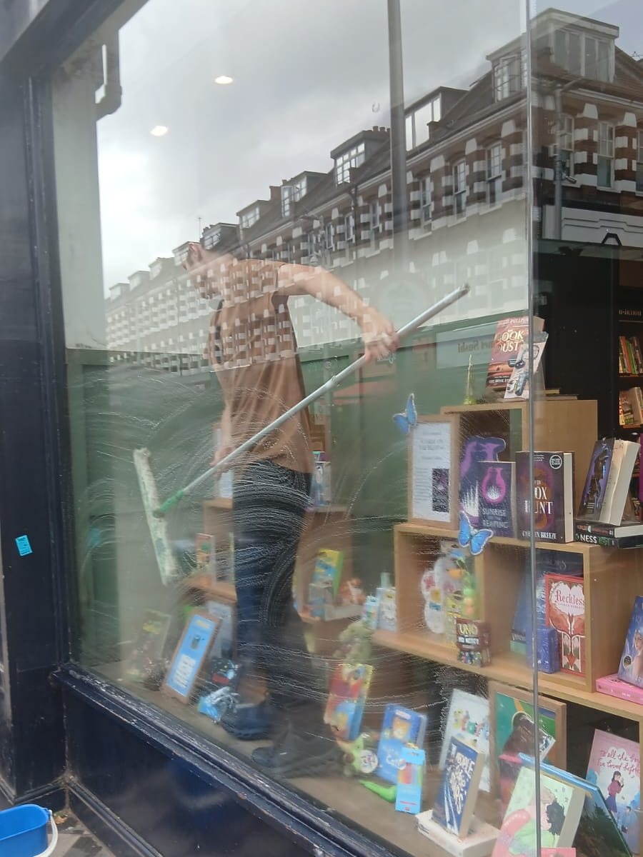 Traditional window cleaning