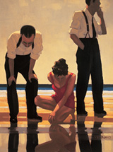 A Jack Vettriano canvas in stock at Weston Super Frames
