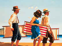 A Jack Vettriano canvas in stock at Weston Super Frames