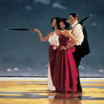 A Jack Vettriano canvas in stock at Weston Super Frames