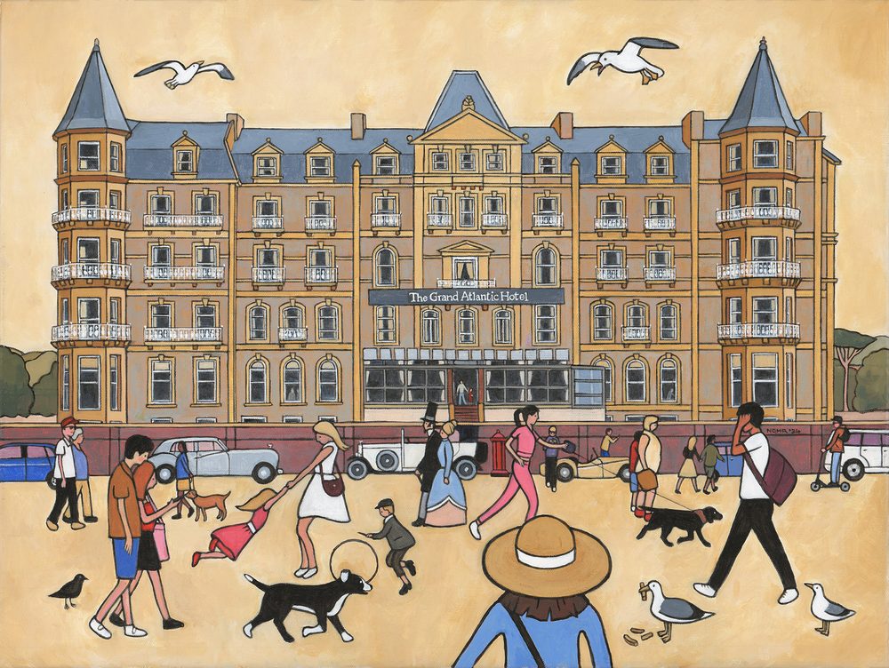 Grand Atlantic Hotel &ndash; Weston-Super-Mare &mdash; a painting by Nick Roberts