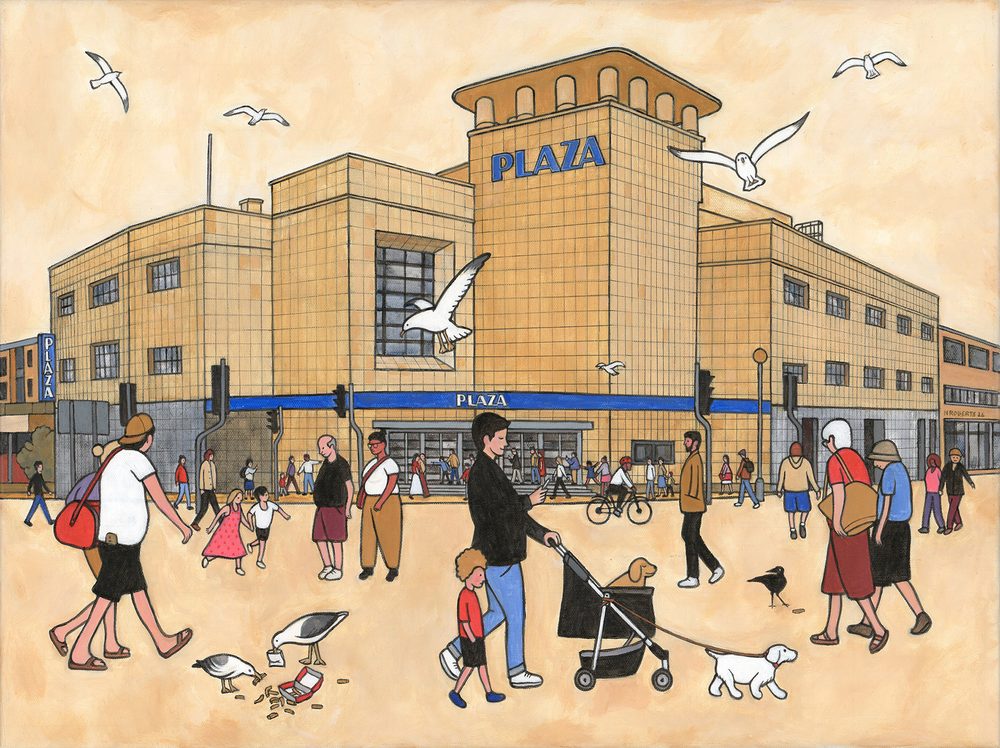 Plaza Cinema Weston-super-Mare &mdash; a painting by Nick Roberts