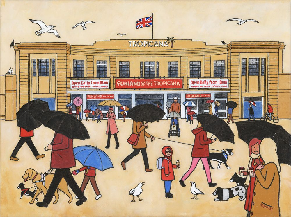 The Tropicana &ndash; Weston-Super-Mare &mdash; a painting by Nick Roberts