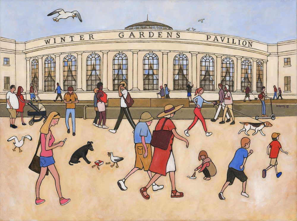 Winter Gardens &ndash; Weston-Super-Mare &mdash; a painting by Nick Roberts