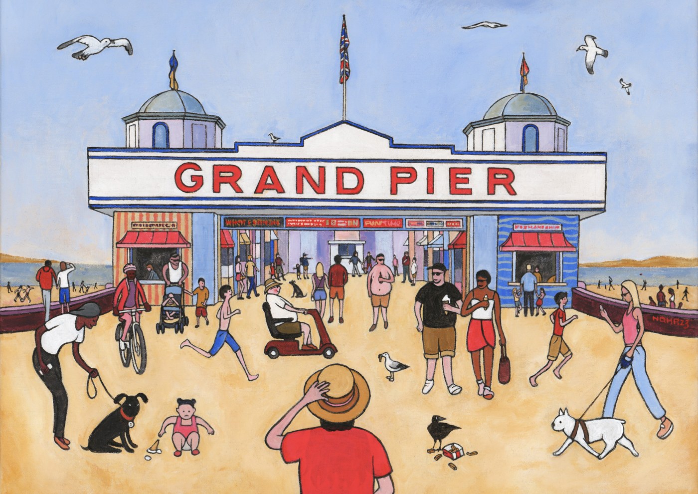 Grand Pier, Weston-super-Mare — a painting by local artist Nick Roberts