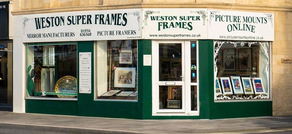 The Weston Super Frames shop on the corner of Locking Road, Weston-super-Mare